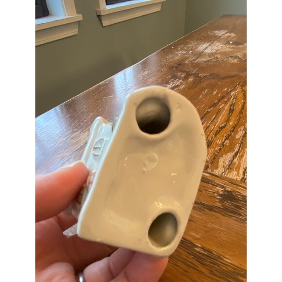 Vintage Ceramic Christmas Churches White and Gold - Picture 5 of 5